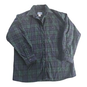 Pendleton pure 100% virgin wool plaid‎ long sleeve button down shirt Sz Medium